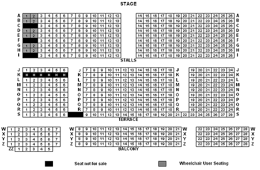 Princes Hall Seating Plan