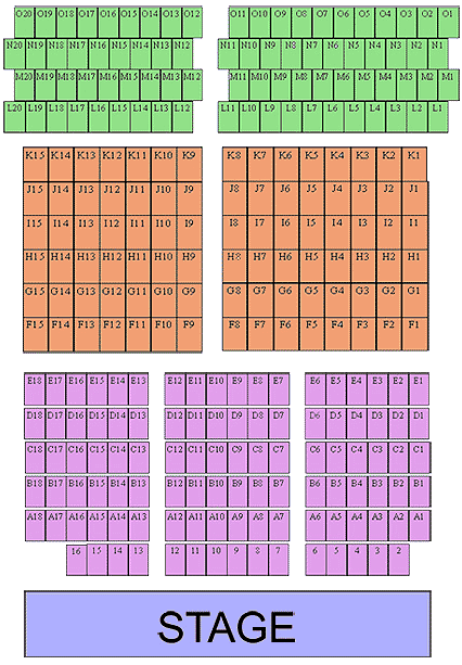 Bedford School Theatre Seating Plan