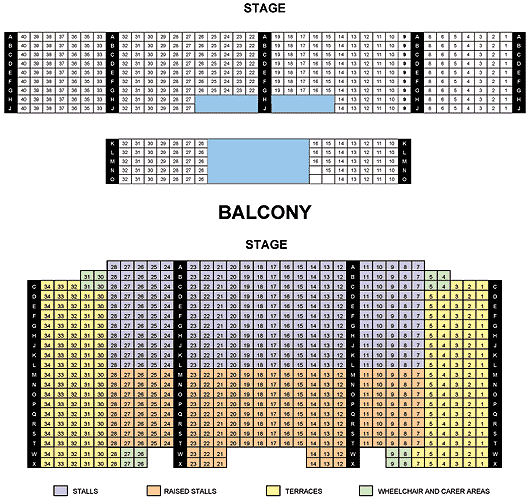 De La Warr Pavilion Seating Plan