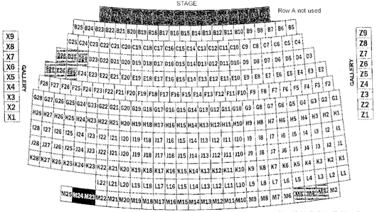 The Crescent Theatre Seating Plan