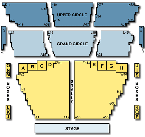Bristol Hippodrome Seating Plan