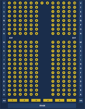 Brewhouse Arts Centre Seating Plan