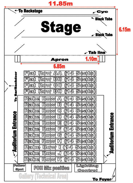 Haverhill Arts Centre Seating Plan