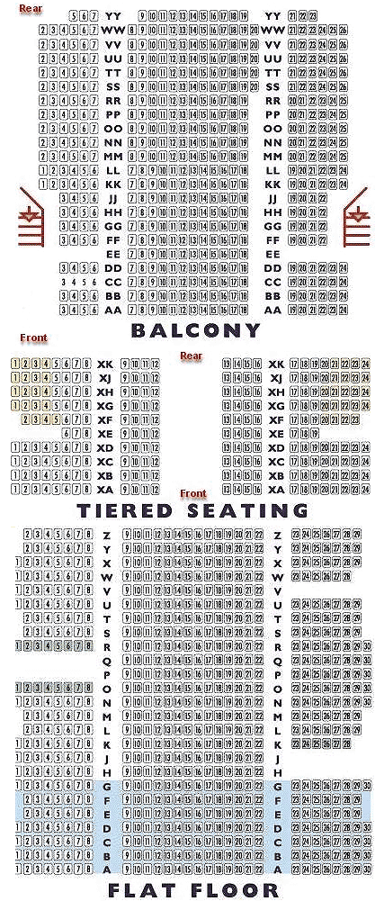 Corn Exchange, Cambridge Seating Plan