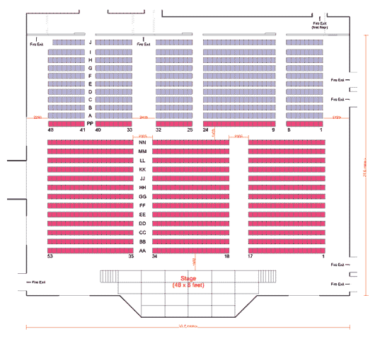 Charter Hall Seating Plan