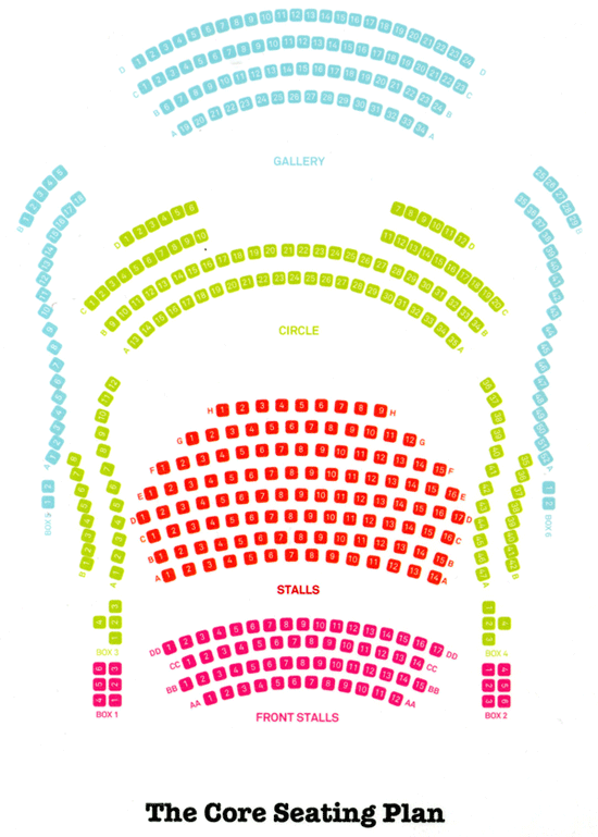 The Cube Seating Plan