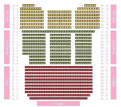 Dorking Halls Theatre Seating Plan