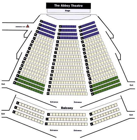 Abbey Theatre Seating Plan