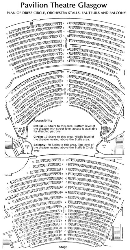 Pavilion Theatre Seating Plan