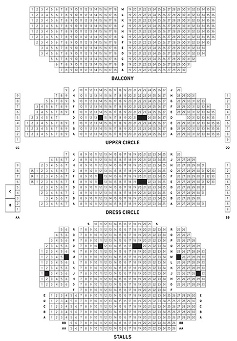 Theatre Royal Seating Plan