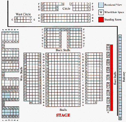 The Woodville Halls Seating Plan