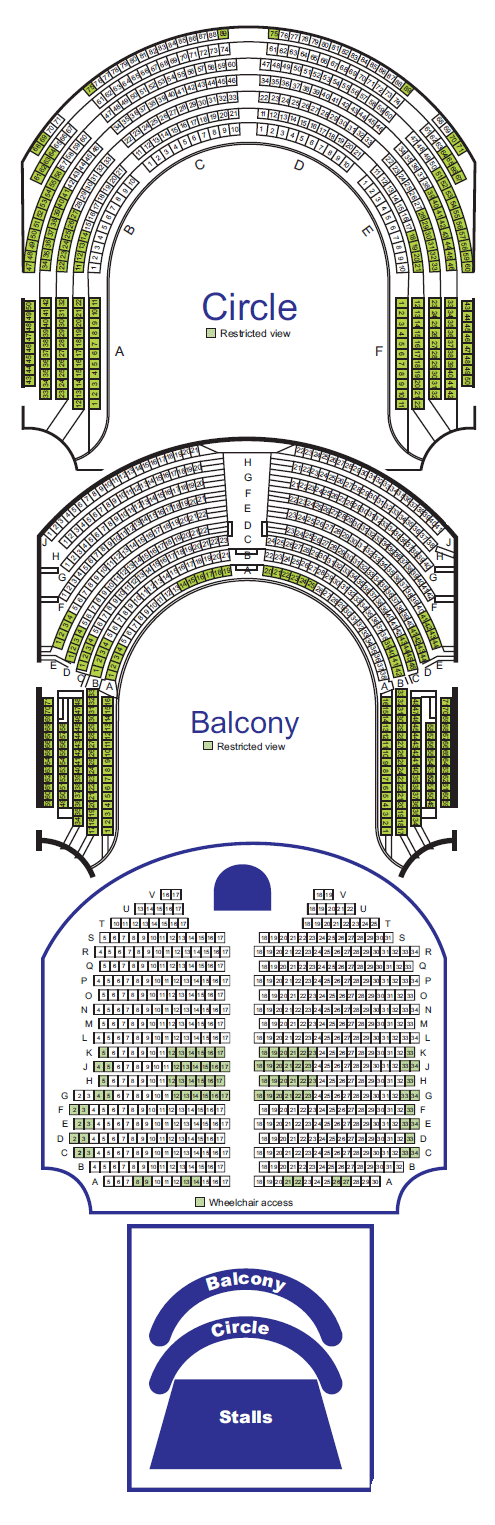 Victoria Theatre Seating Plan