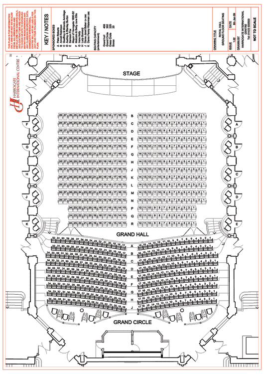 Royal Hall Seating Plan