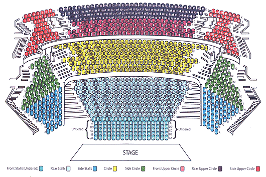 Wycombe Swan Theatre Seating Plan