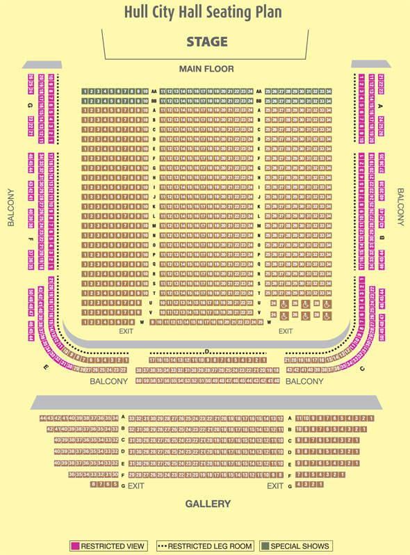 Hull City Hall Seating Plan