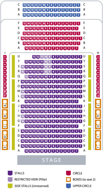 City Varieties Music Hall Seating Plan