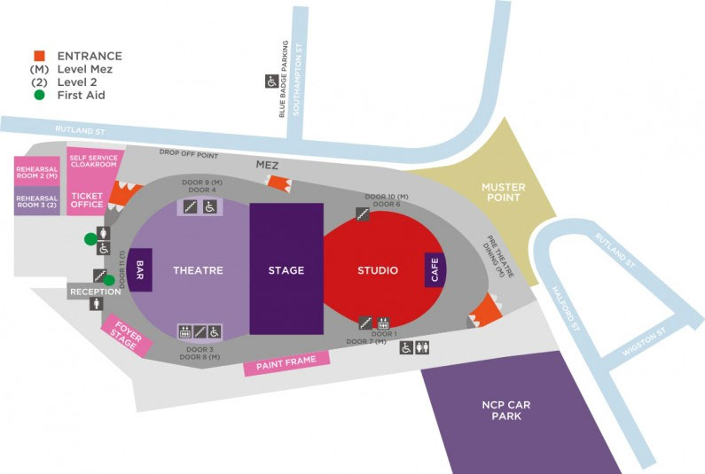 Curve Theatre Seating Plan