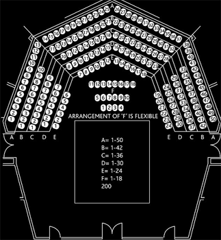 The Terry O'Tool Theatre Seating Plan