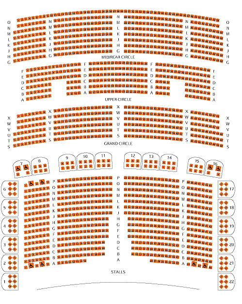 Philharmonic Hall Seating Plan