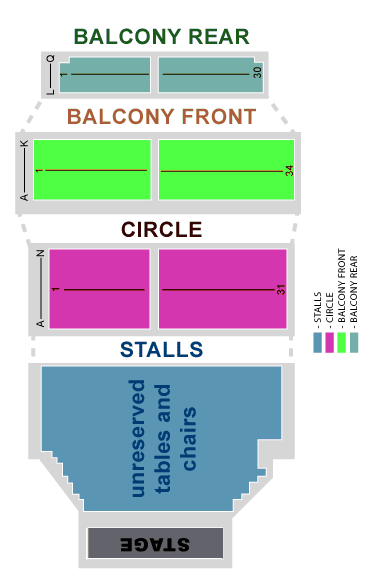 Royal Court Theatre Seating Plan