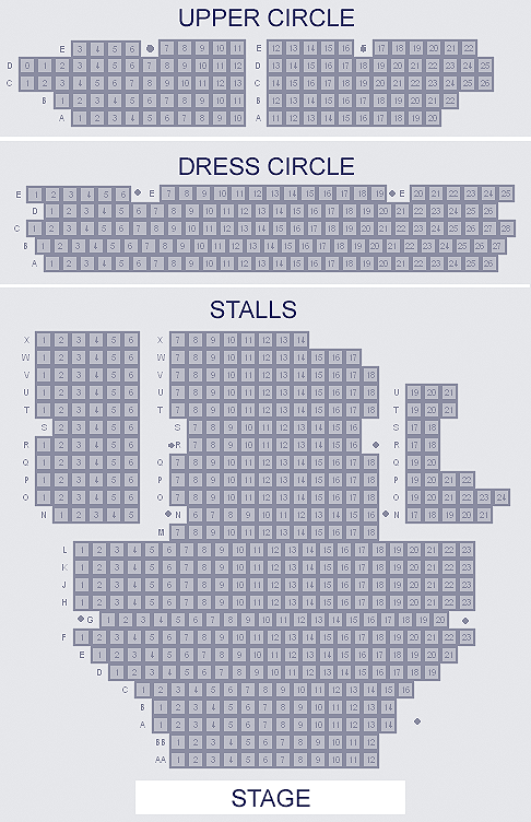 Garrick Theatre Seating Plan
