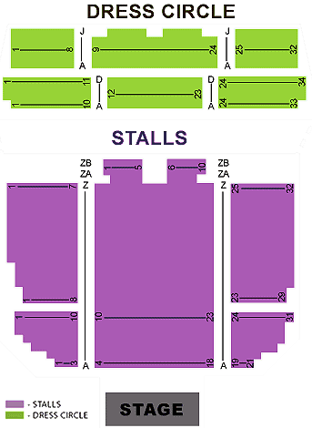 Peacock Theatre Seating Plan