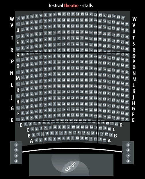 The Festival Theatre Seating Plan