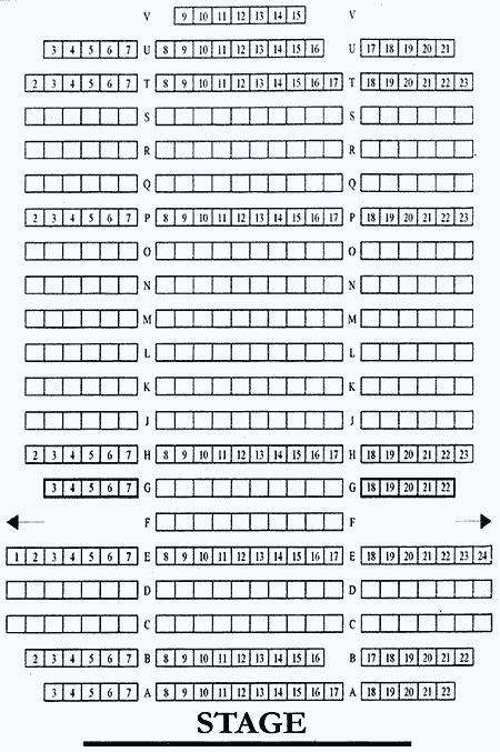 Dancehouse Theatre Seating Plan