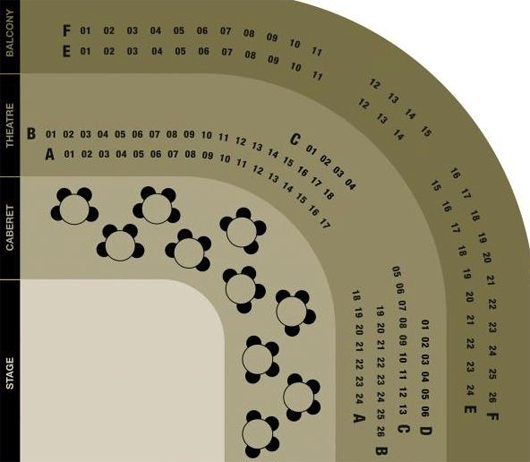 Live Theatre Seating Plan