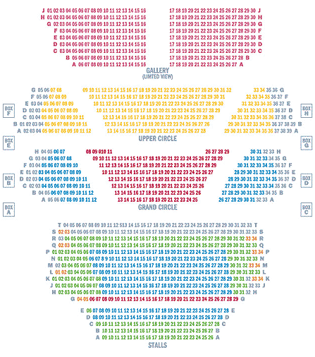 Theatre Royal Seating Plan