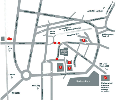 Royal and Derngate Map