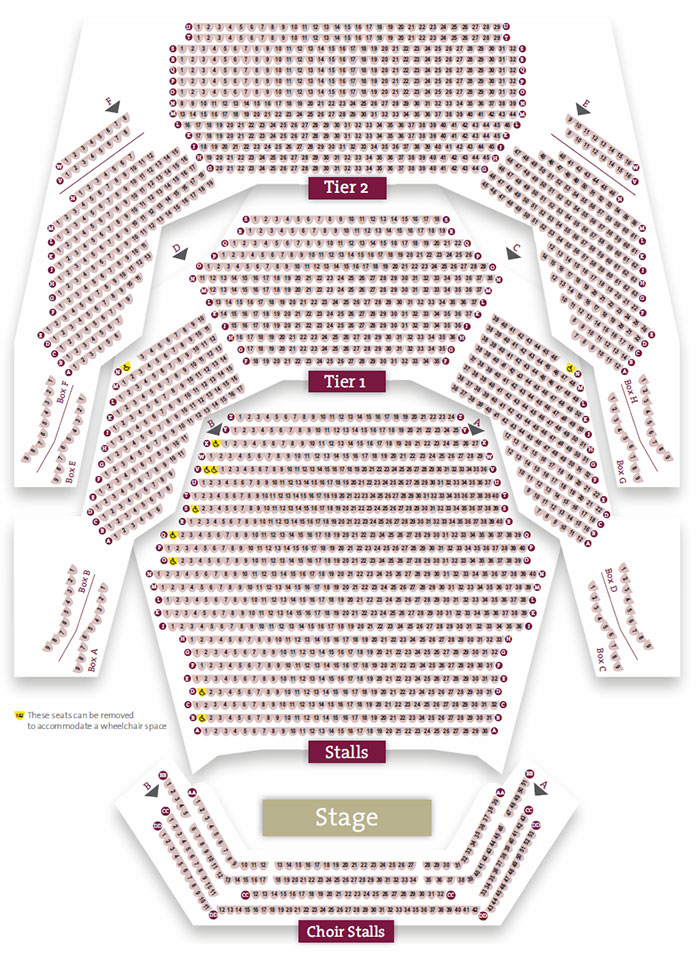Royal Concert Hall Seating Plan