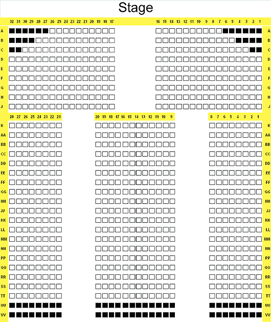 The Cresset Seating Plan