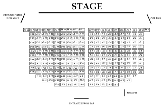 Dunamaise Arts Centre Seating Plan