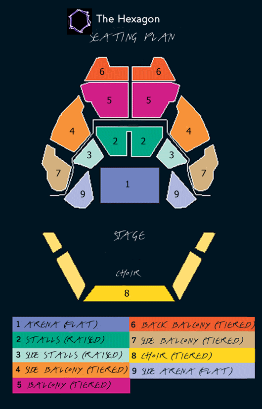 The Hexagon Seating Plan