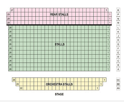 The Harlequin Theatre Seating Plan