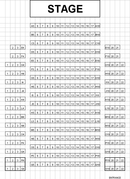 The Plowright Theatre Seating Plan