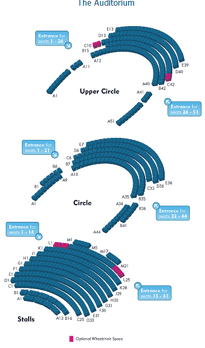 Theatre Severn Seating Plan