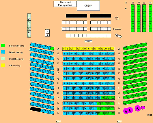 Turner Sims Concert Hall Seating Plan