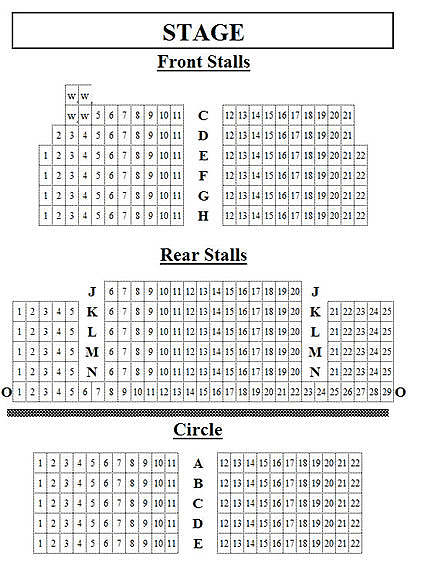 The Mowlem Theatre Seating Plan