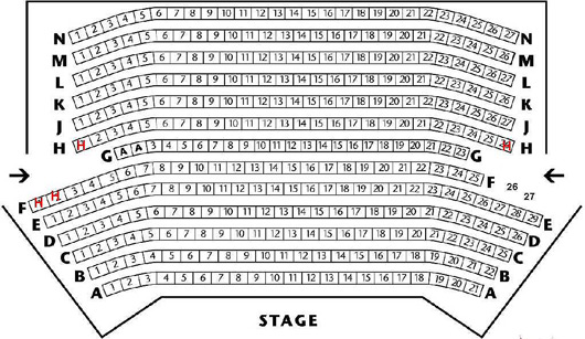 Taliesin Arts Centre, Swansea Seating Plan