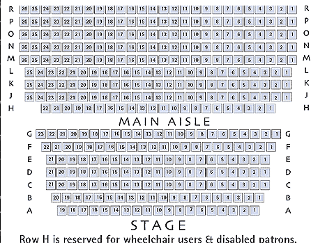 Roses Theatre Seating Plan