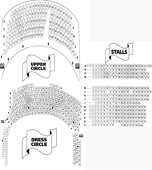 Theatre Royal Seating Plan