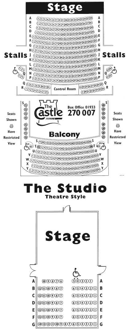 Castle Seating Plan in Wellingborough